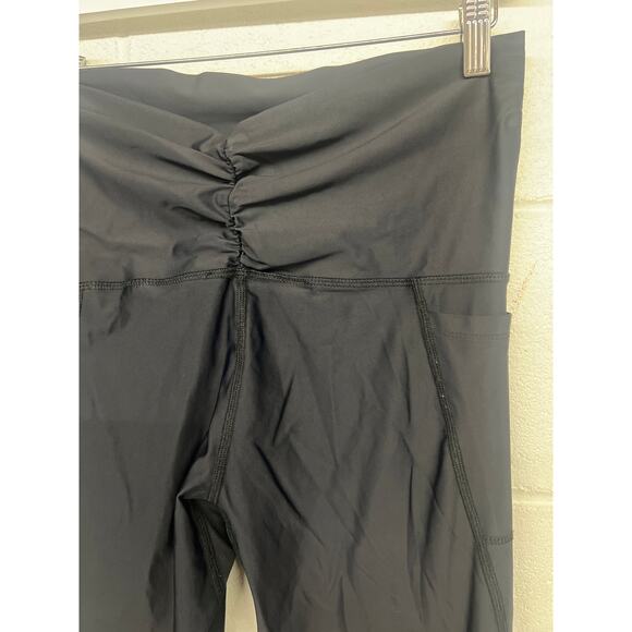 Isabella Oliver Sz 4 XL  Black Active Econyl Maternity Over Bump Legging pull on - Picture 5 of 7